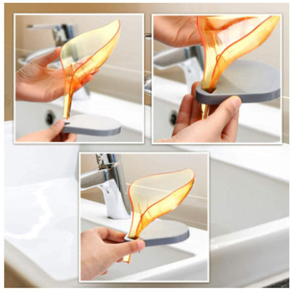 Leaf Shape Soap Box Self Draining Bathroom Soap Holder