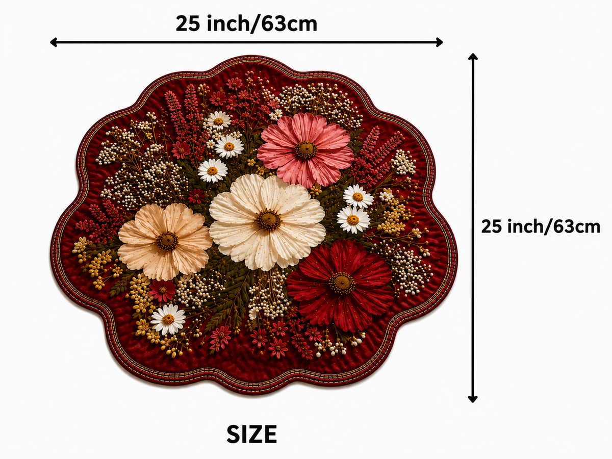 25X25 Inches Modern Decorative Door Mat | Water Absorbent Floor Mat for Living Room.