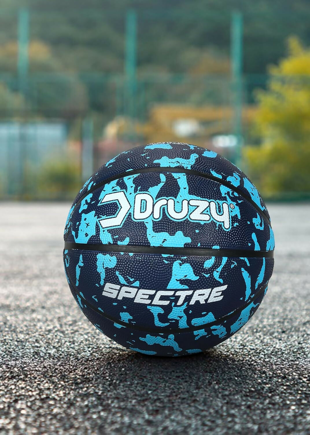 Druzy Gripster-5# Basketball-Rubber Moulded-Multi Design HalfPe - FW -TPT