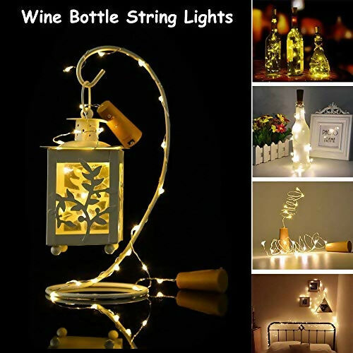 Bottle Cork Lights Copper Wire String Lights 2M Battery Powered (without Bottle) 7