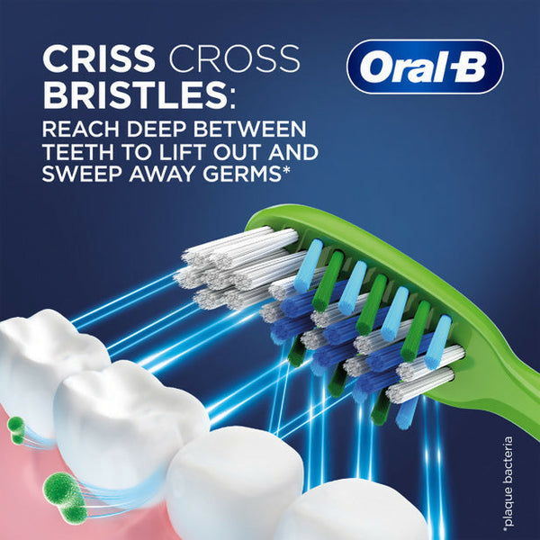 Oral-B CrissCross Manual Toothbrush – Family Pack of 4 HalfPe - FW -TPT