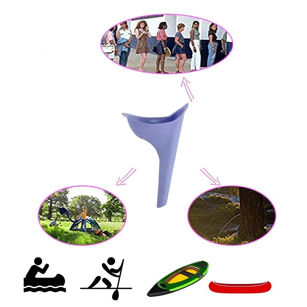 Portable Stand Pee Used For Peeing For Women Both Of Us During Emergencies And Requirements.