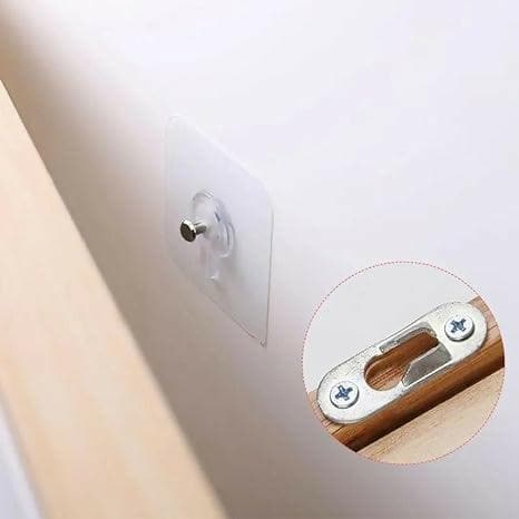 Household Wall Mount Self Adhesive Sticky Steel Dress Hanger For Dress 11mm (5pcs) - HalfPe