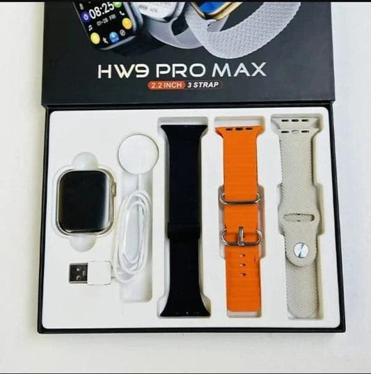 HW9 Pro Max Smart Watch 3 Straps - HalfPe