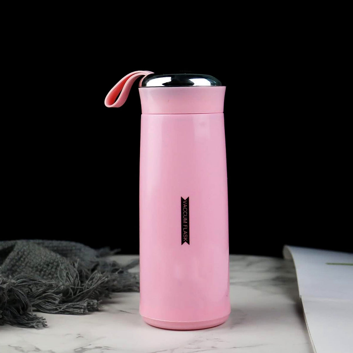 Water Bottle 400ml Leak Proof Glass Water Bottle With Daily Water Intake For Gym And Children Nice Bottle (1 Pc  Pink Color) HP DD