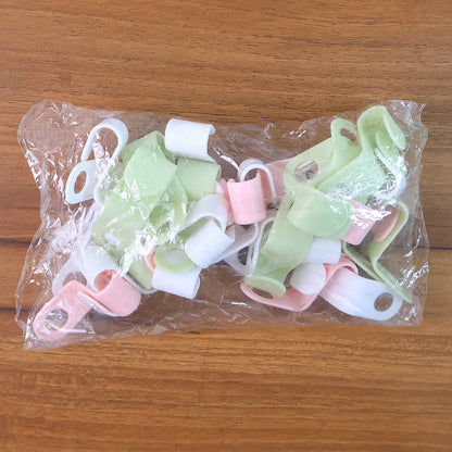 30 Pcs Multi-Color Hanger Connector Hooks with Space Saving Wardrobe Organizer Clips for Clothes &amp; Accessories