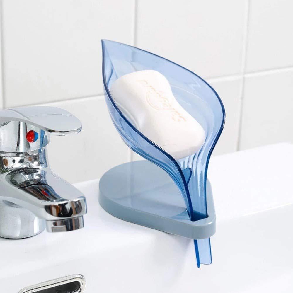 Leaf Shape Soap Box Self Draining Bathroom Soap Holder