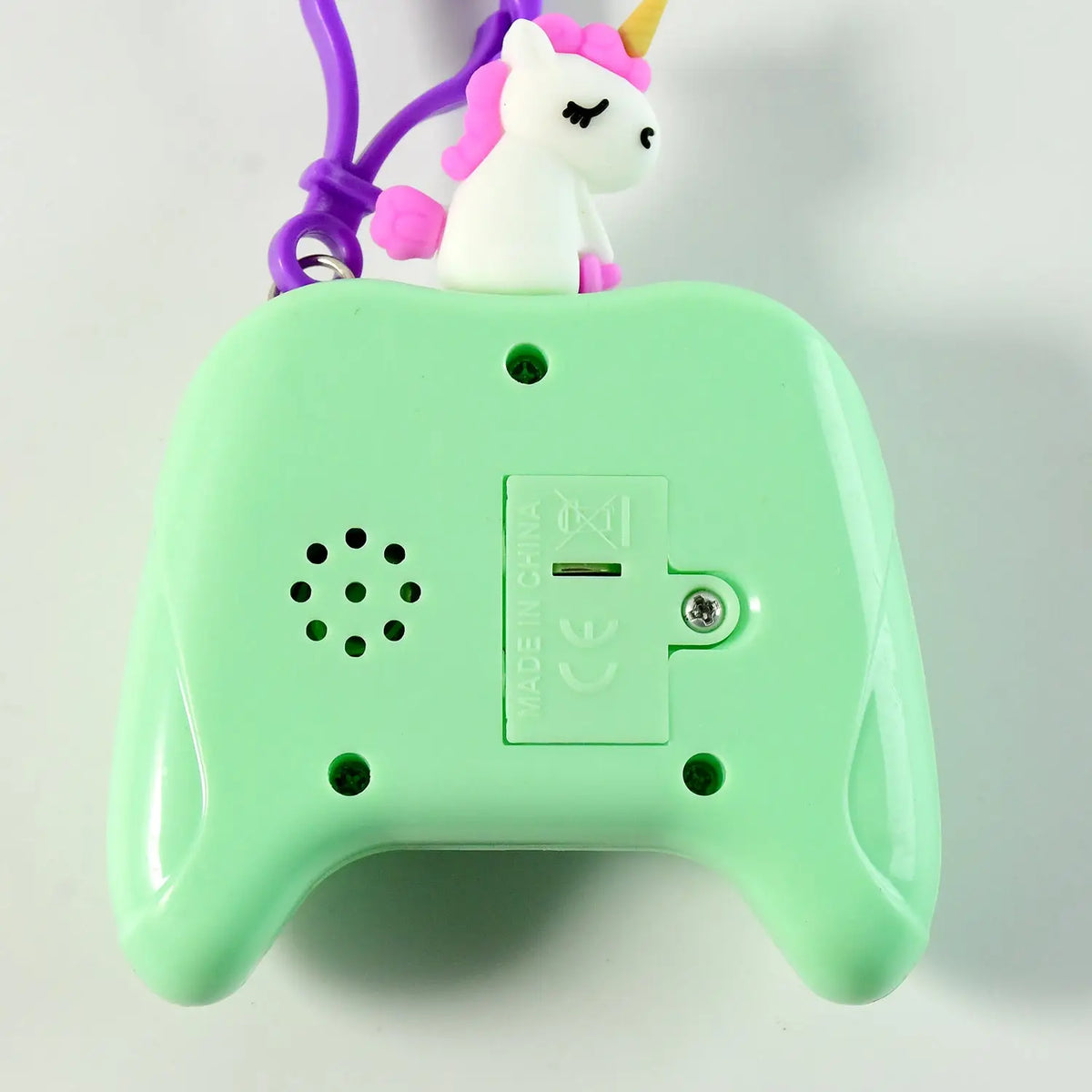 Unicorn Cartoon Push-Button Keychain Toy – Soft Press Popper with 9 Bubbles for Stress Relief, Focus & Travel Play (1 Pc) HP DD