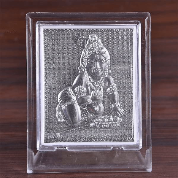 Acrylic Frame Laddu Krishna Medium - HalfPe