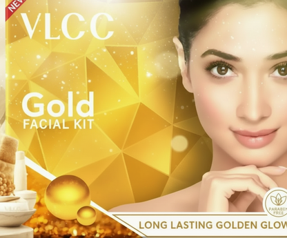 VLCC Gold Facial Kit. Bright & glowing skin - Parlour Glow (6 x 1.67 g)