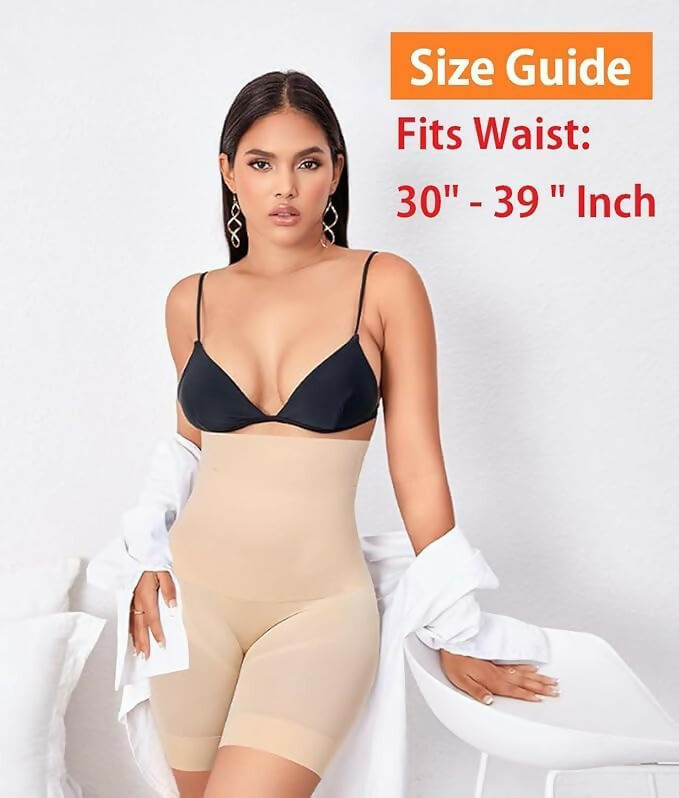 Premium High-Waist Tummy Control Shapewear – Pack of 2 (Multicolor)