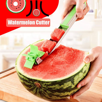 Stainless Steel Washable Watermelon Cutter Windmill Slicer Cutter Peeler For Homesmart Kitchen Tool Easy To Use