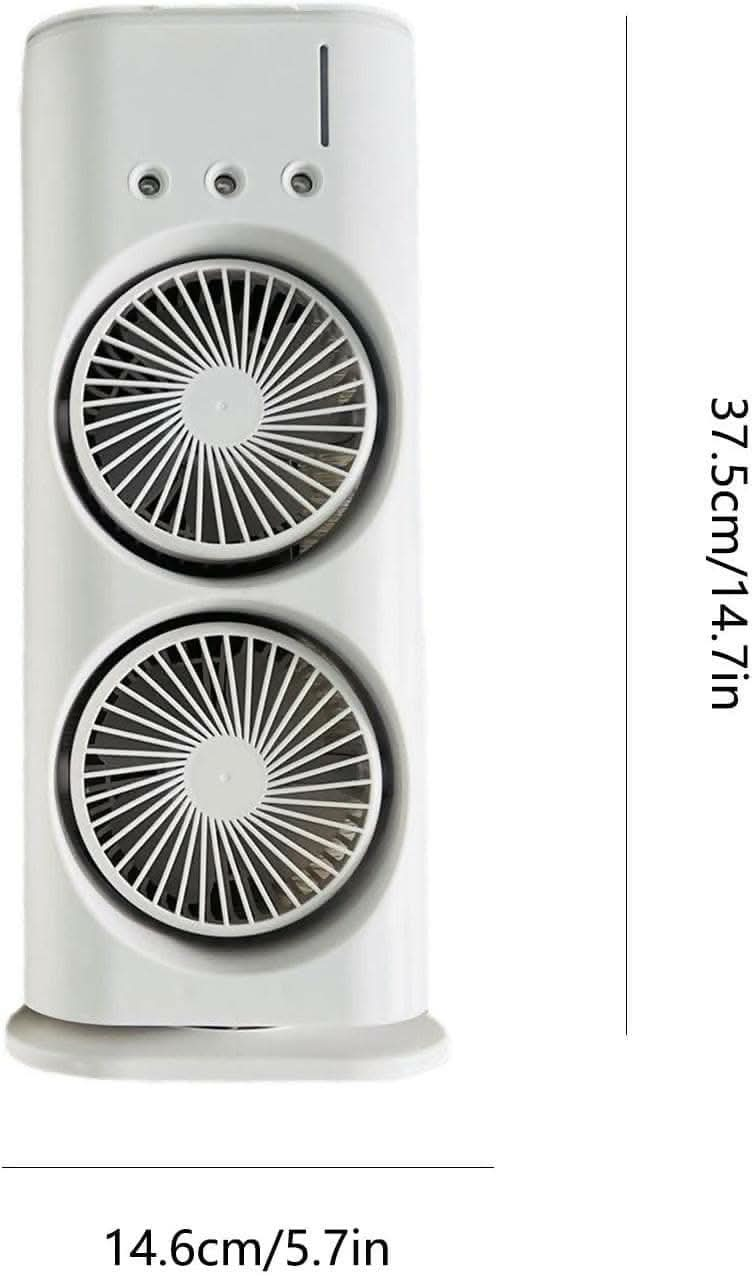 Portable Double-Ended Personal Small Evaporative Air Cooling Spray Fan - HalfPe