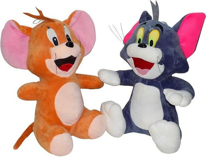 Tom and Jerry Plush Toy Combo – Soft, Cuddly Teddy Bear & Cartoon Character Set for Kids