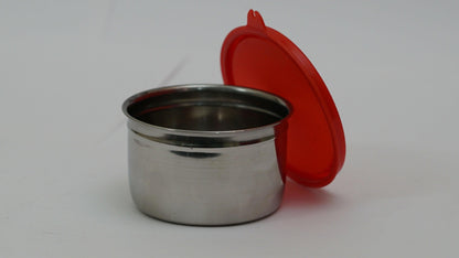 Steel Bowl For snack boxe (600ml *1 Container) - HalfPe