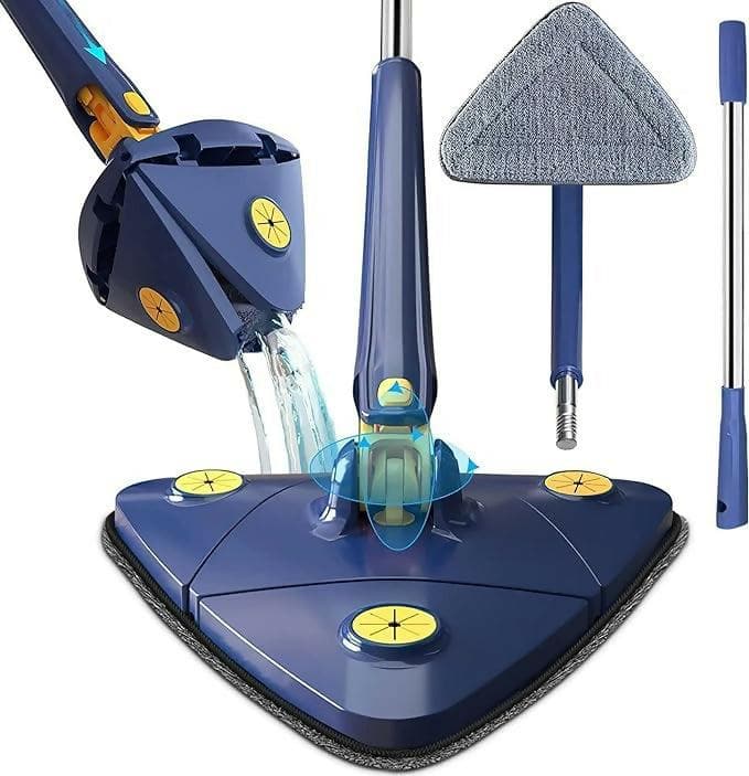 360° Rotatable Adjustable Triangle Cleaning Mop - HalfPe