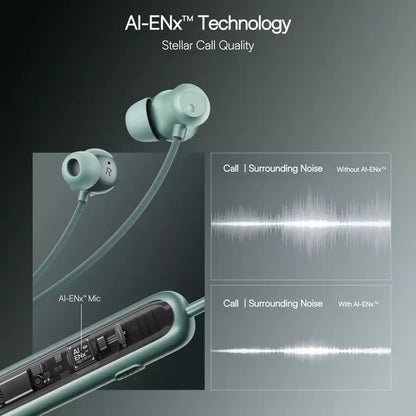 boAt Rockerz 210 ANC Bluetooth in Ear Neckband w/Spatial Audio, 30dB ANC, AI-ENx Technology, 40hrs Playback, EQ Modes, 13 mm Drivers, Dual Pairing & Fast Pair(