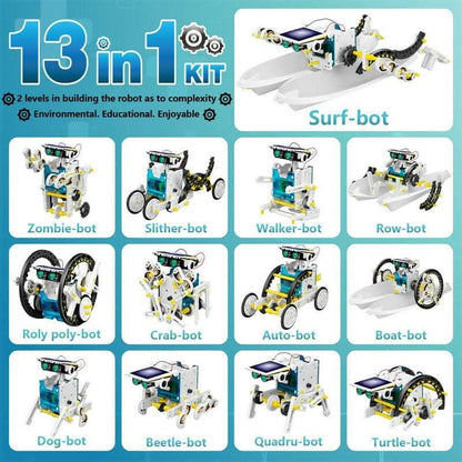 13-in-1 Solar Educational Robot Kit Toys - HalfPe