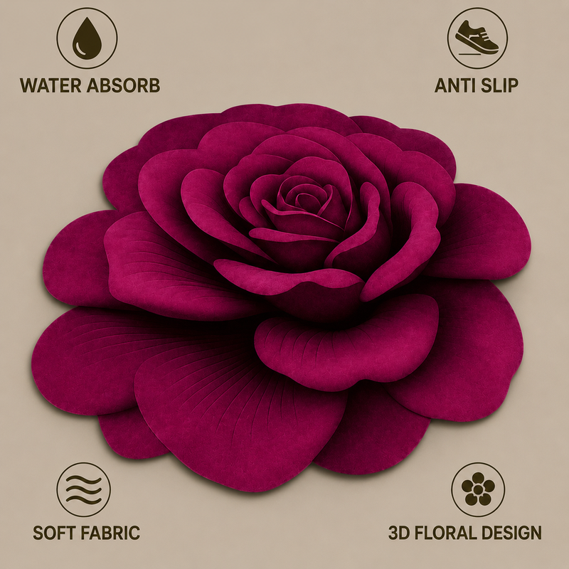 25X25 Inches Modern Decorative Door Mat | Water Absorbent Floor Mat for Living Room.