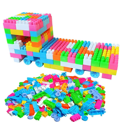 Humming Bird Building Blocks Toy for Kids Puzzle Games for Kids 75+ Blocks Pouch Packaging, Multicolor - HalfPe