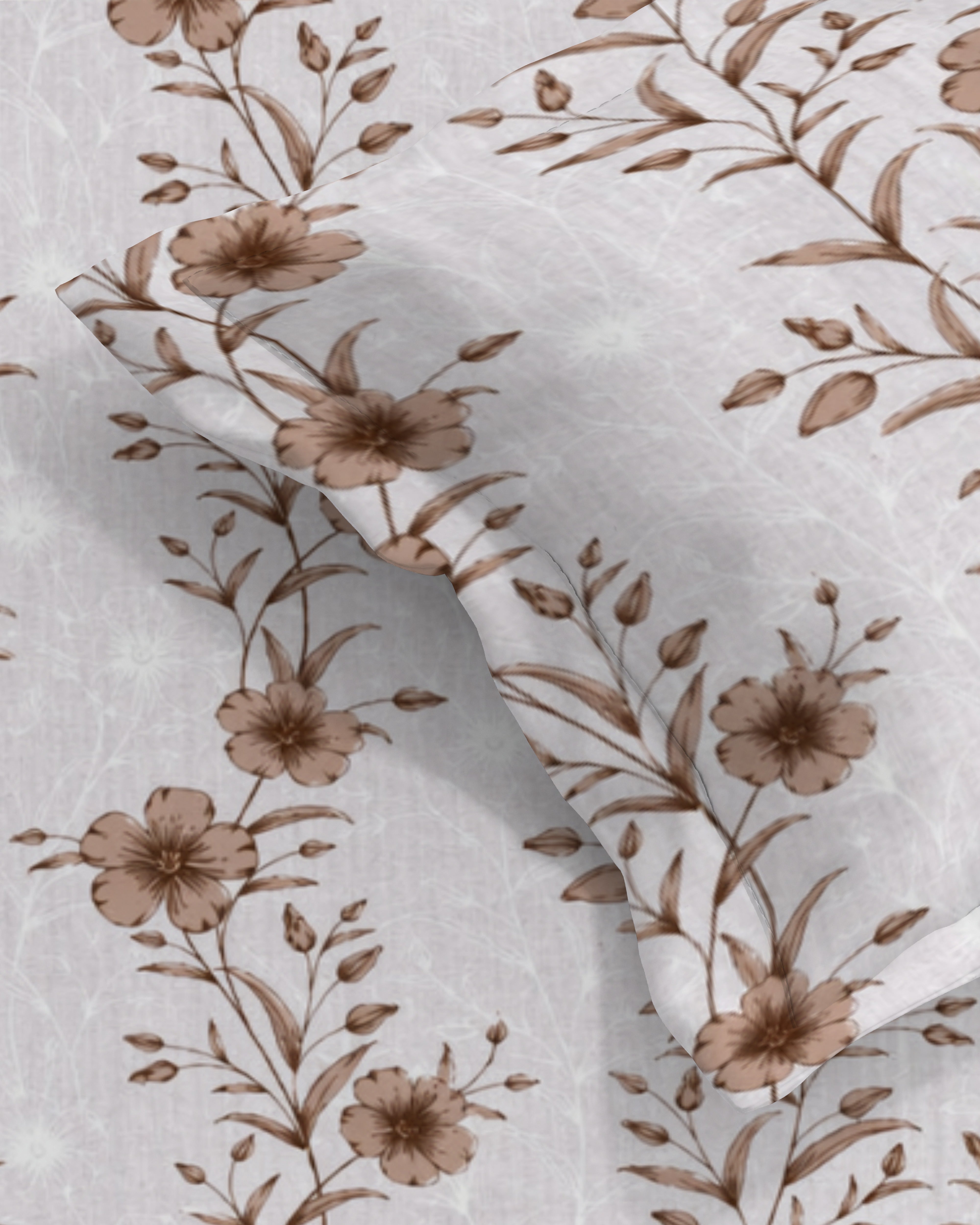 Petal 100% Pure Cotton Collection Percale Super King Bedsheet With 2 Pillow Covers