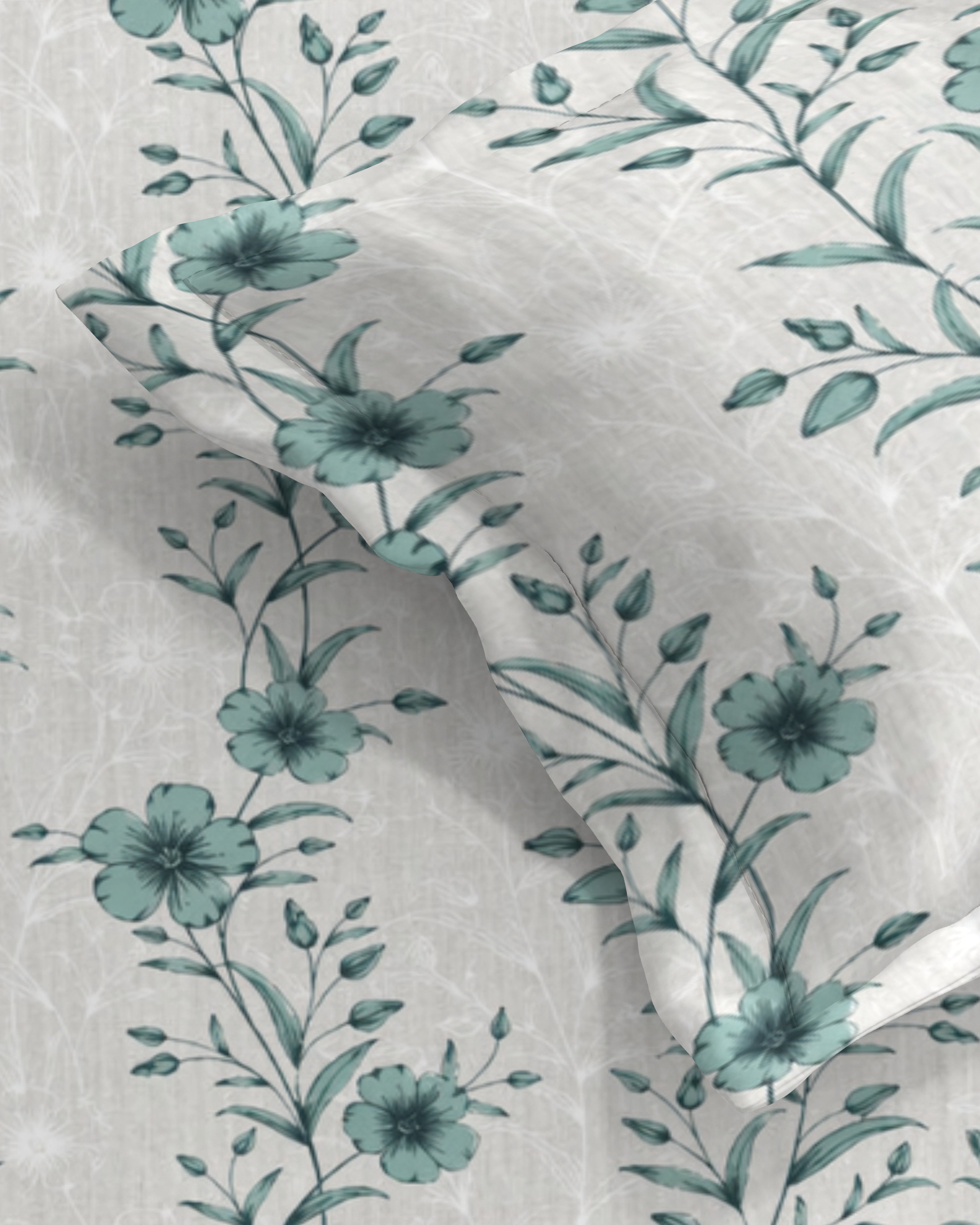 Petal 100% Pure Cotton Collection Percale Super King Bedsheet With 2 Pillow Covers(DELETE)