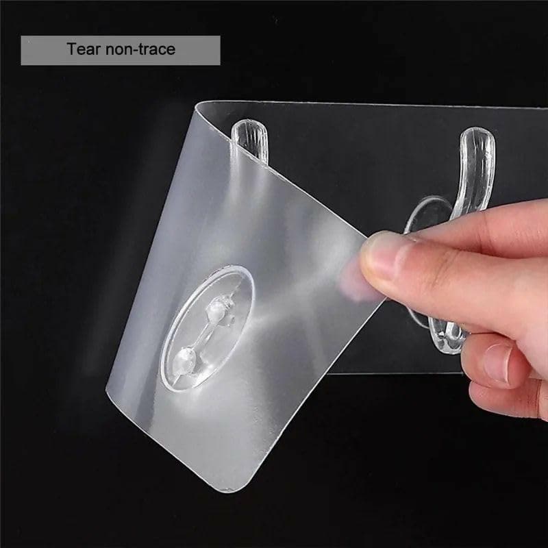 Adhesive Transparent Wall Hanger Hooks - HalfPe