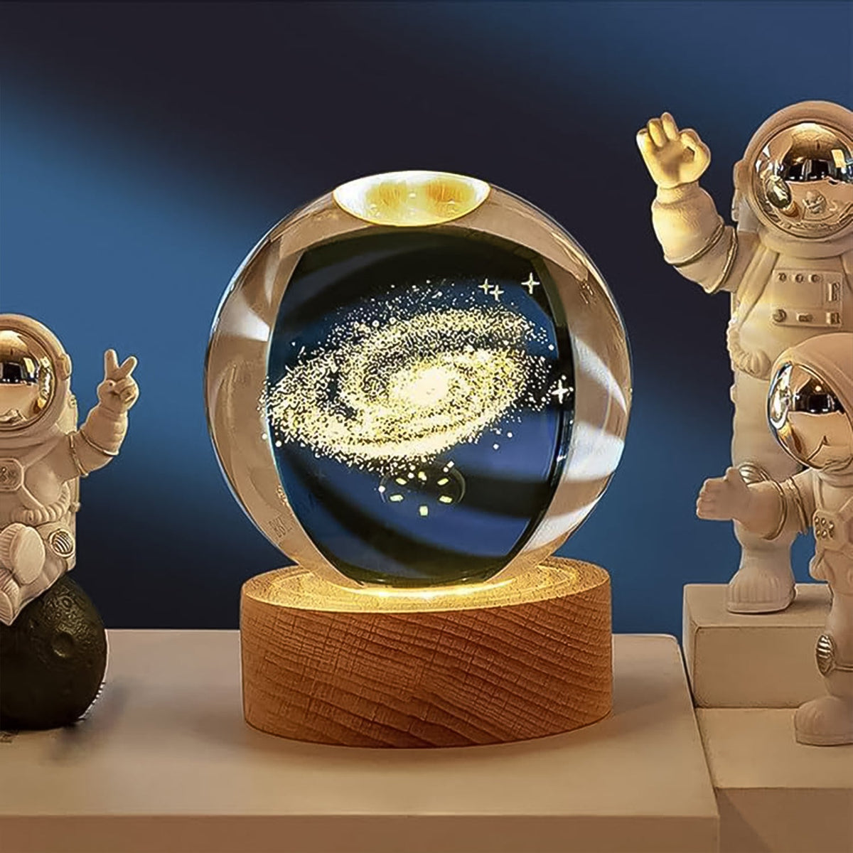 3d Crystal Ball Lamps With Base (1 Pc) HP DD