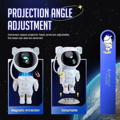 Astronaut Space Projector Starry Night Light with Timer & Remote Control