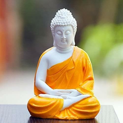 Handcrafted Polyresin Sitting Meditation Dhyan Buddha Statue Showpiece - HalfPe