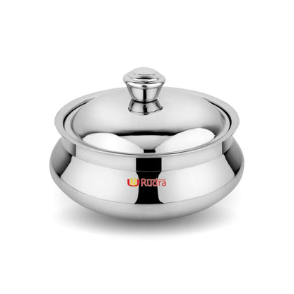 Rudra Safari Double Walled Stainless Steel Casserole - HalfPe