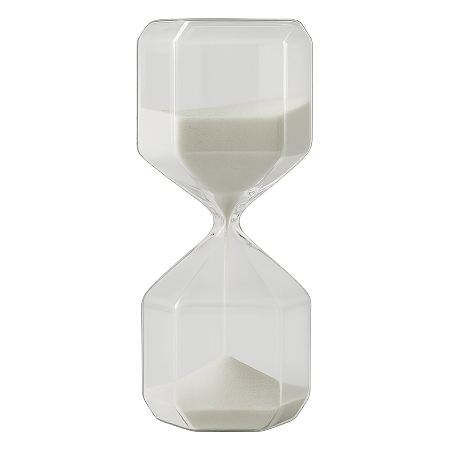Elegant Glass Hourglass Sand Timer | Minimal Desk &amp; Home Décor Accent, Visual Timer for Focus, Study, Yoga & Mindfulness (1 Pc / 2.5 Minutes Approx time)