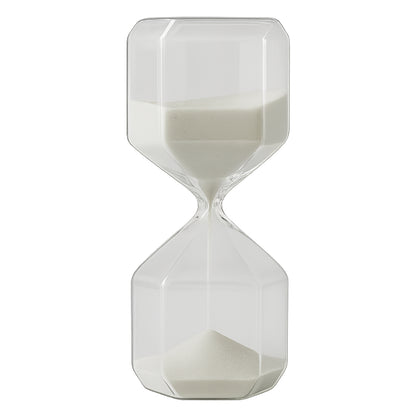 Elegant Glass Hourglass Sand Timer | Minimal Desk &amp; Home Décor Accent, Visual Timer for Focus, Study, Yoga & Mindfulness (1 Pc / 2.5 Minutes Approx time)