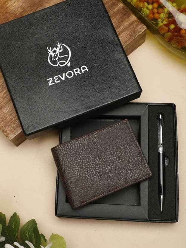 ZEVORA Travel Genuine Leather Wallet (3 Card Slots) - HalfPe