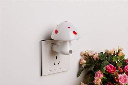 Automatic Night Sensor Mushroom Lamp (0.2 Watt Multicolour) HP DD