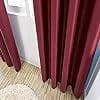 Lushomes Satin Curtains, Burgandy Satin door curtain, Striped, Plain Door Curtain, curtains 9 feet long 8 Metal SS Eyelets, 4.5 FT x 9 FT (54 x 108 inches, Single pc) - HalfPe