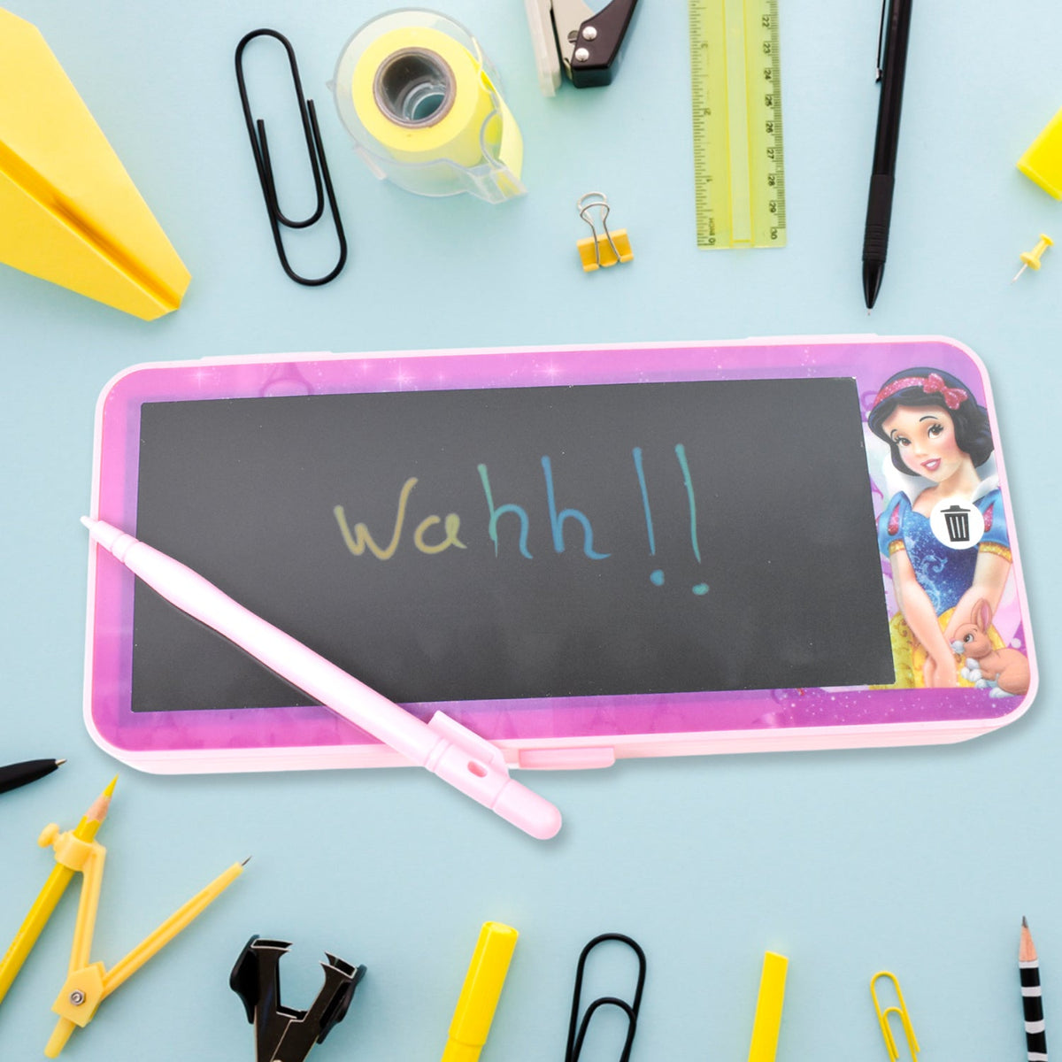 Led Drawing Pen Case with Kids Electronic Magic Slate Drawing Doodle Rough Digital Pad with Pen Graphic Tab Smart Notepa (1 Pc) HP DD