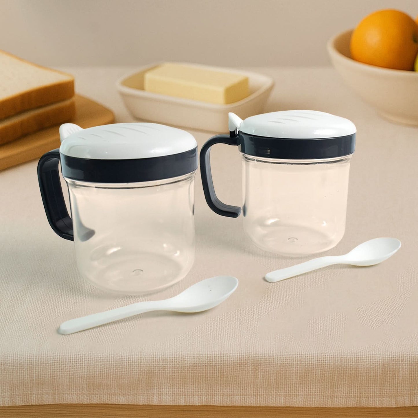 Apex Pickle Container Set – 2 Pc Durable & Airtight Storage Jars for Pickles & Spices