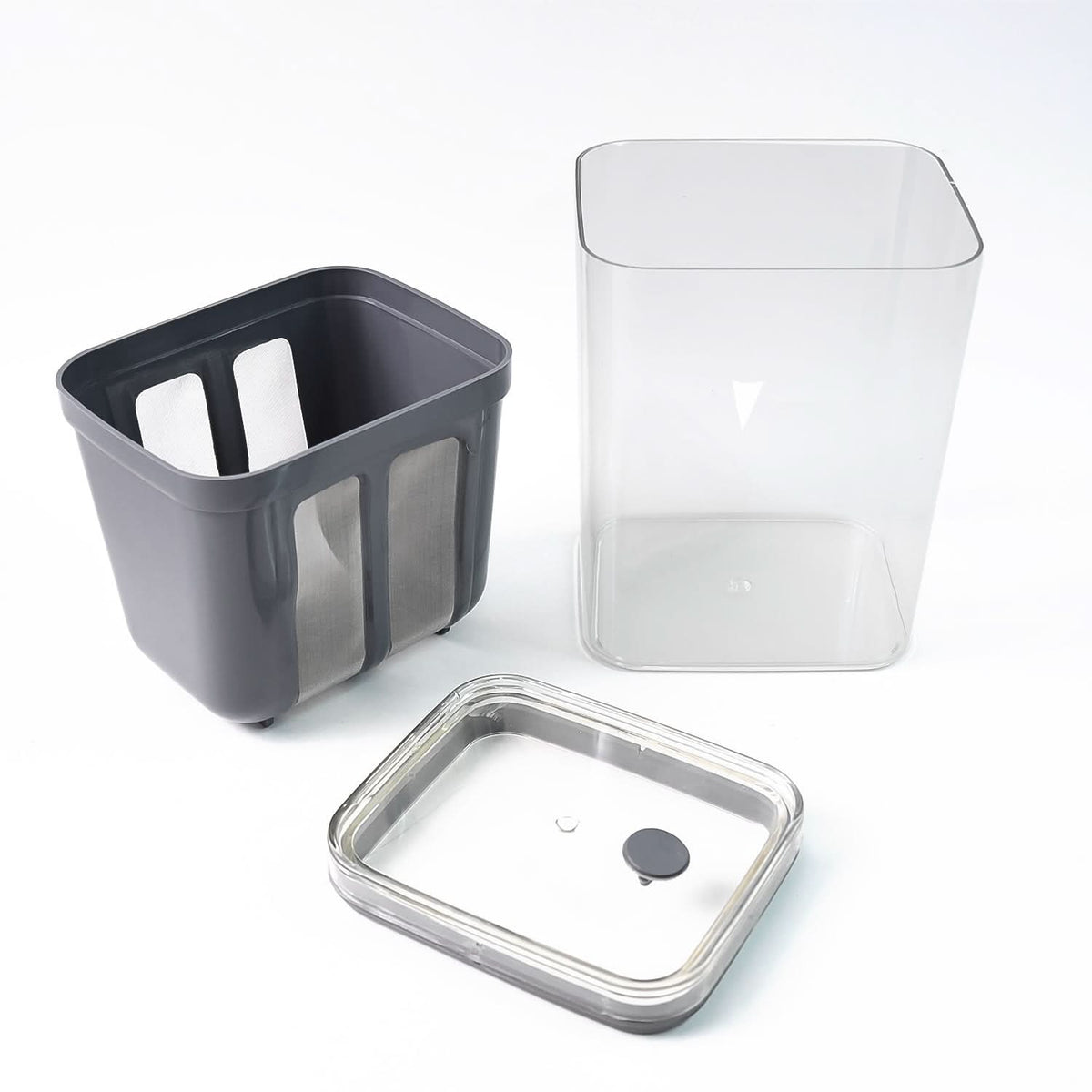 2 In 1 Multifunctional Yogurt Strainer With Storage Container  1400 Ml (1 Set) HP DD