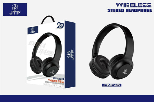 JTP Stereo Bluetooth Wireless On Ear Headphone with Mic, Passive Noise Cancellation - HalfPe