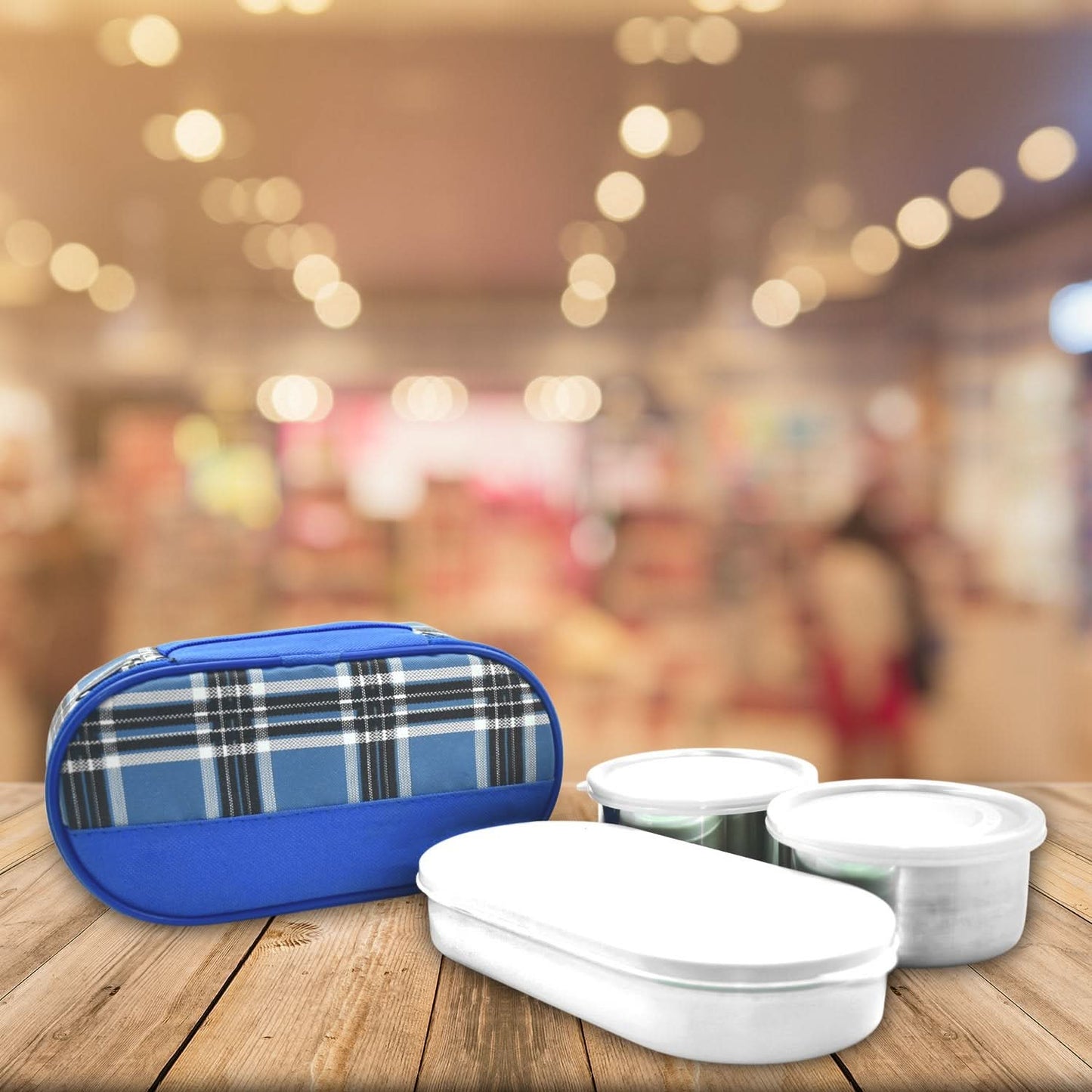 Corporate Lunch Stainless Steel Containers (Set Of 3)