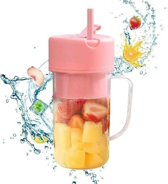 Electric Bottle Blender Portable Juicer With Sipper - 420ml (8L x 8W x 17H cms) - HalfPe