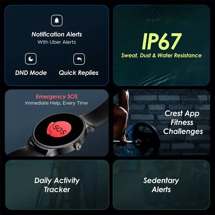 boAt Lunar Orbit Smartwatch with 1.39-inch HD Display, Bluetooth Calling, Turn-by-Turn Navigation, and Customizable Watch Faces Dreams Gadgets 2