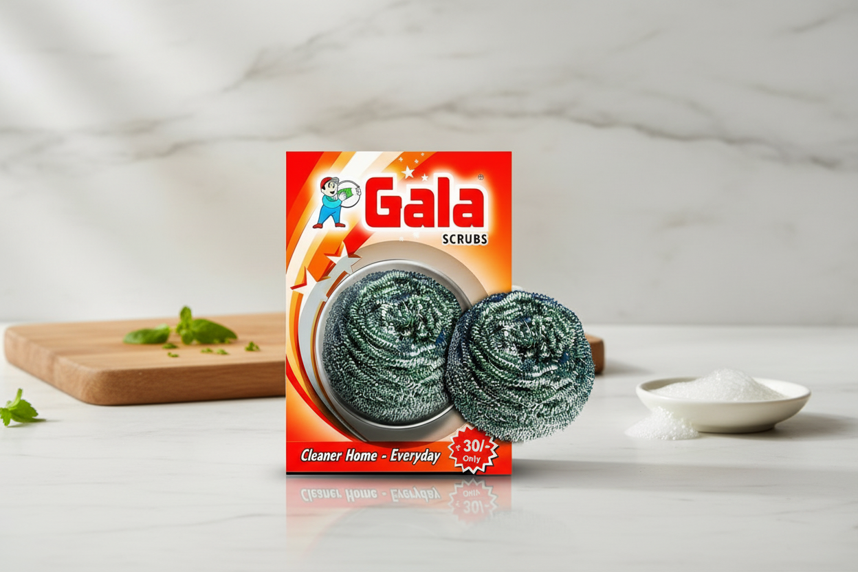 Gala Steel Scrubber Combo Set (Pack of 12) HalfPe - FW -TPT