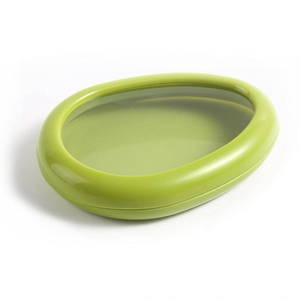 Green Oval Shape Vegetable Container Premium Fruits Saver Keeper (1 Pc) HP DD