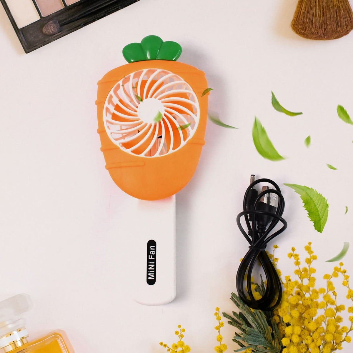 Rechargeable Handheld Mini Fan – Portable Cooling Fan (Battery Not Included, Mix Color) HP DD