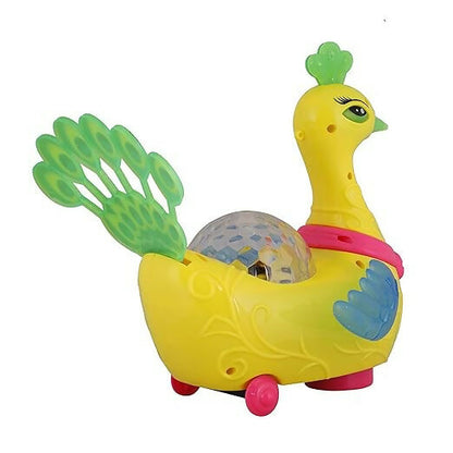 Peacock Toy for Babies: Dancing Music, Rotating 360 Degrees, and Colorful Lights