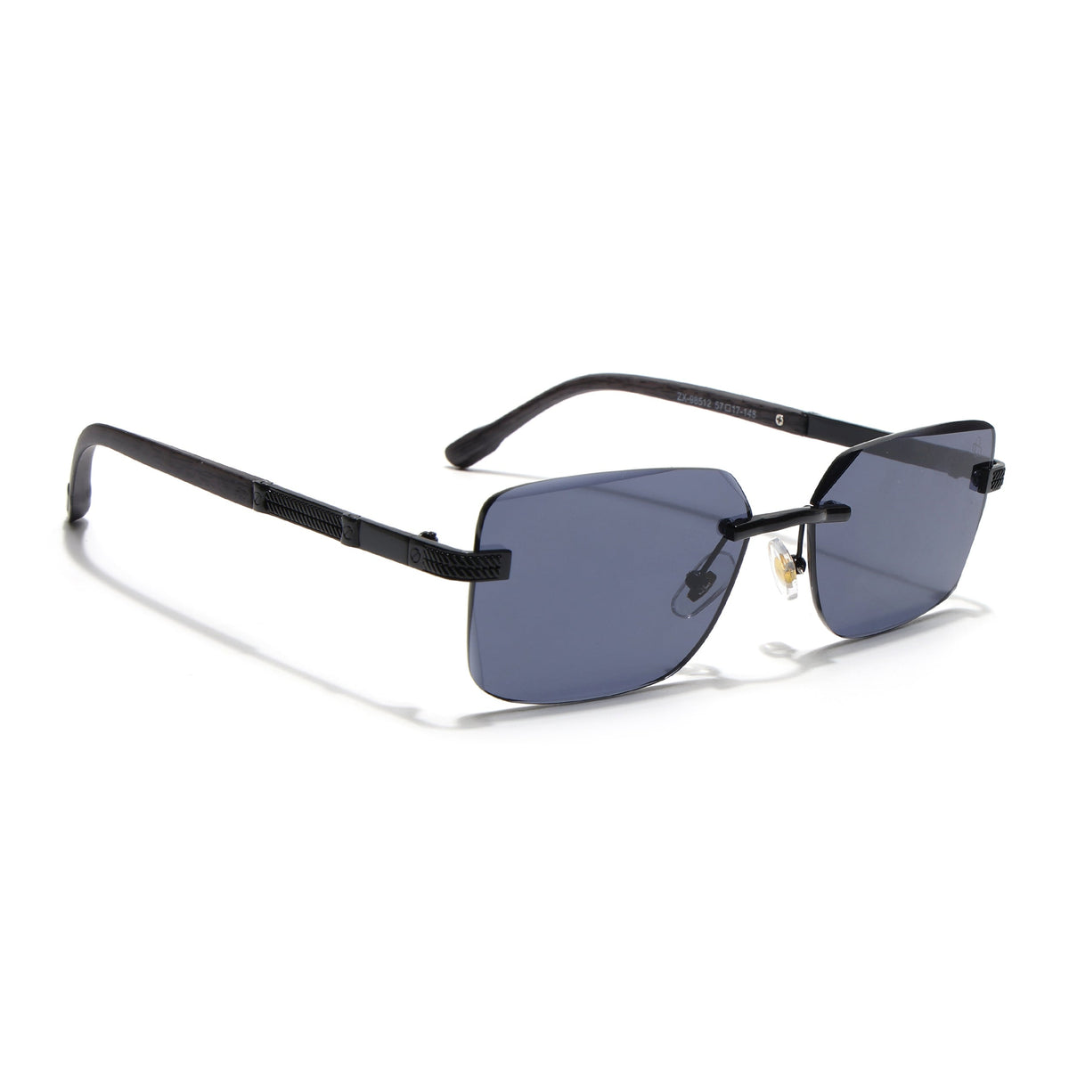 Essence Noble Black Rimless Sunglasses for Men and Women - view 2
