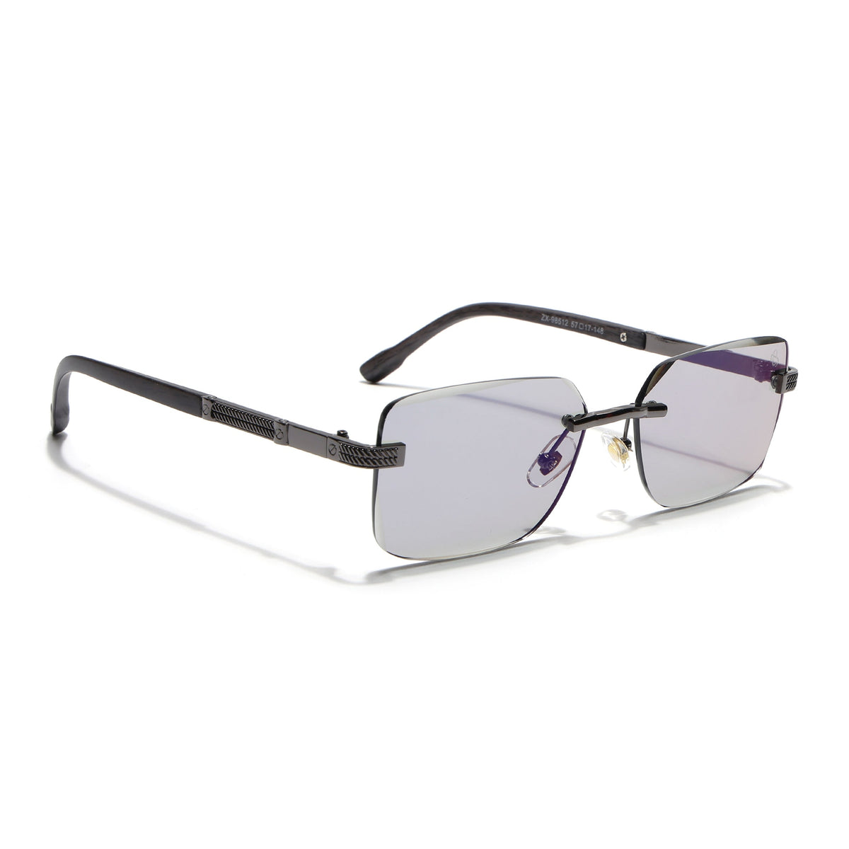 Essence Noble Grey Rimless Sunglasses for Men and Women - view 2