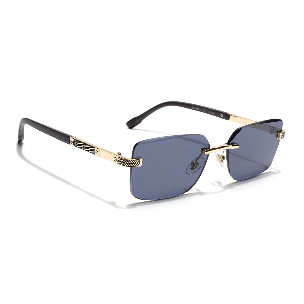 Essence Noble Golden Rimless Sunglasses for Men and Women - Style 2555 - view 2